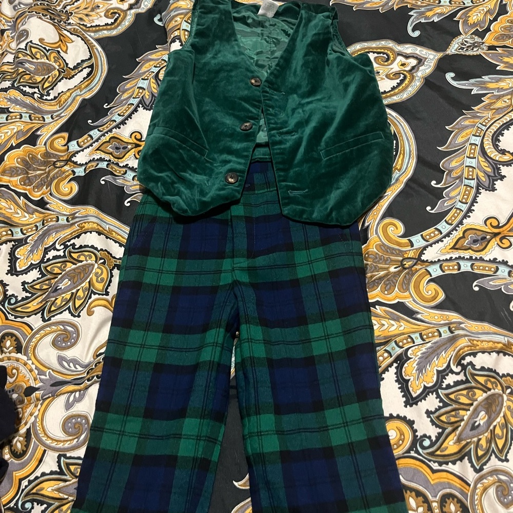Toddler boy dress pants set
